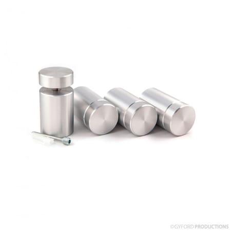 Round Standoffs, Aluminum Clear Anodized